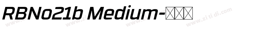 RBNo21b Medium字体转换